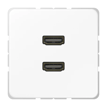 2 x HDMI, alpine wit