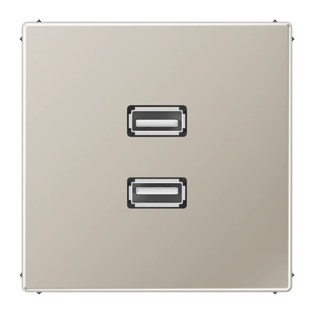 2 x USB 2.0, Edelstahl