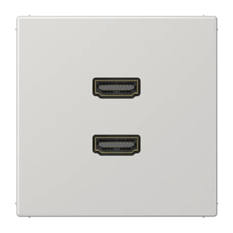 2 x HDMI, gris claro