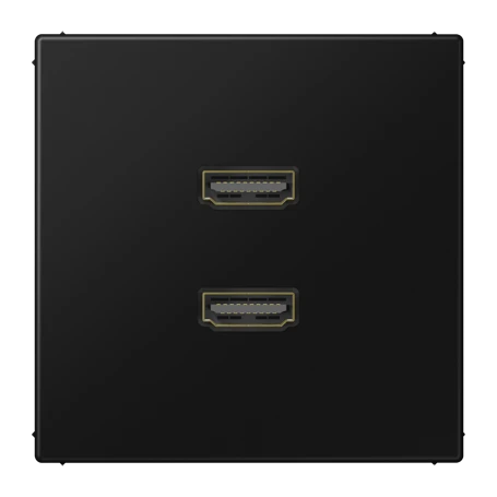 2 x HDMI, negro