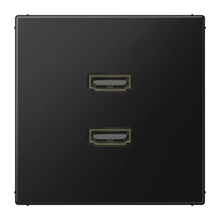 2 x HDMI, negro mate