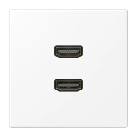 2 x HDMI, blanco alpino mate