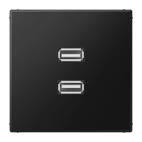 2 x USB 2.0, graphitschwarz matt