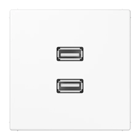 2 x USB 2.0, alpinweiß