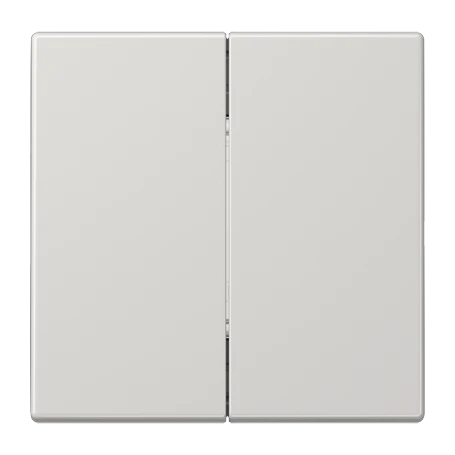 Matter push-button 2-gang, battery-powered, 4-channel, light grey