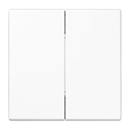 Matter push-button 2-gang, battery-powered, 4-channel, white