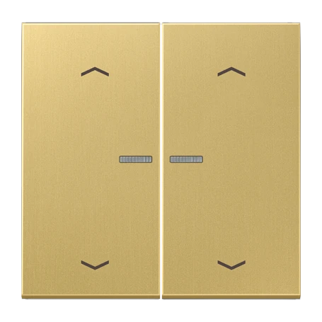 Wippe 1fach, F10, Messing classic