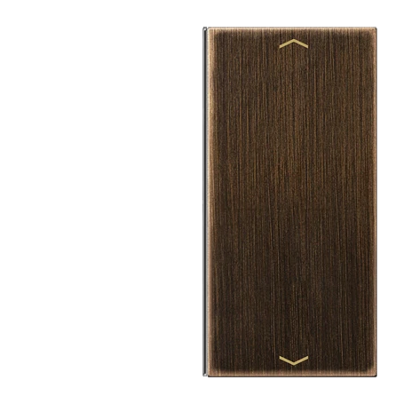 Cover 2-gang, F40, antique brass