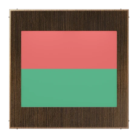 LED-Lichtsignal "Ampelfunktion", rot und grün, Messing antik