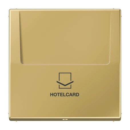 Key card holder, classic brass