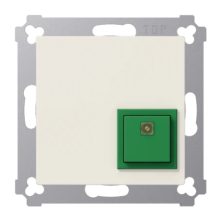 Abstelltaster, weiß (ivory)