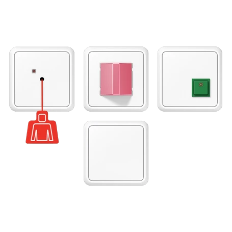 Conjunto de chamadas de emergência, branco