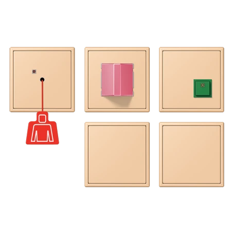 Emergency system set with UPS, terre sienne claire 31 (32122)