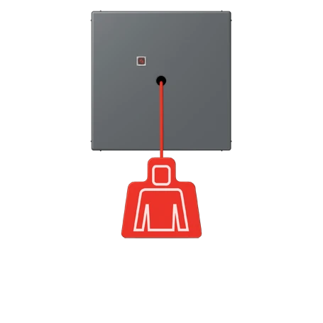 Pulsante a tirante, gris foncé 31 (32010)