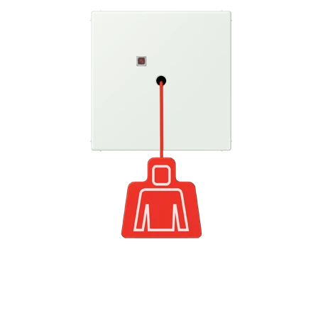 Pulsante a tirante, outremer gris (32024)