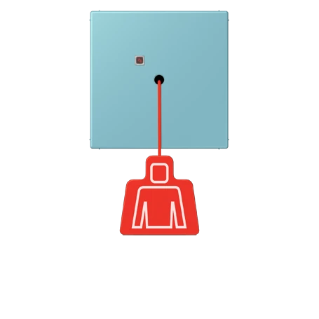 Pulsante a tirante, céruléen moyen (32032)