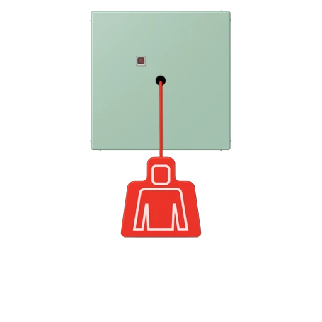 Pulsante a tirante, vert anglais clair (32041)