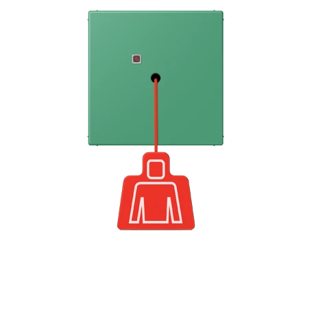Pulsante a tirante, vert 59 (4320G)
