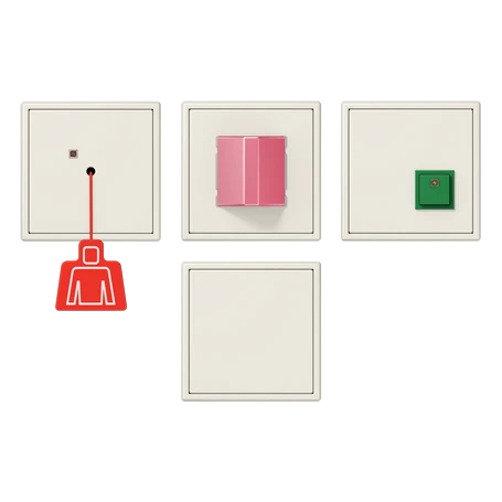 Conjunto de chamadas de emergência, marfim
