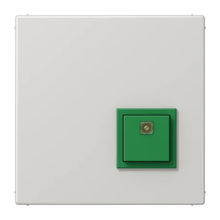 Botão de desligar, cinzento claro