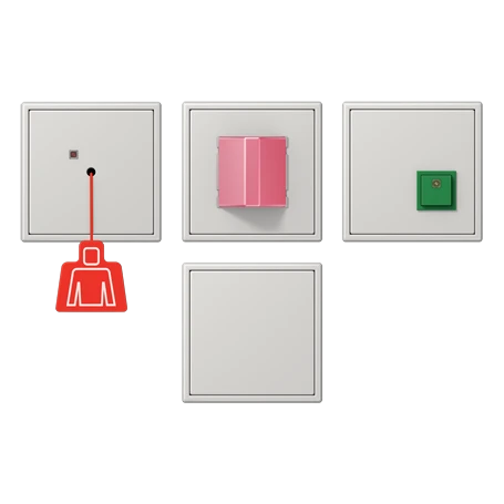 Conjunto de chamadas de emergência, cinzento claro