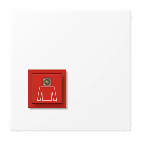Call button, matt snow white