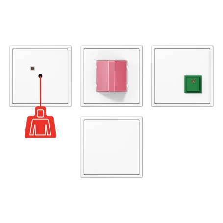 Conjunto de chamadas de emergência, branco