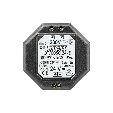 Alimentatore, DC 24 V, da incasso