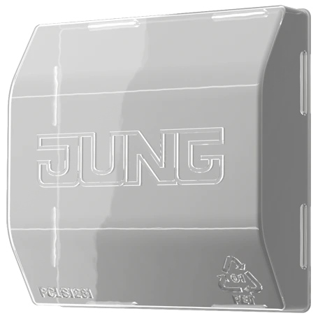 Cover hood 1-gang, transparent