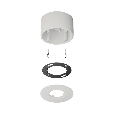 Aufputz-Set für KNX Präsenzmelder / Automatikschalter, Thermoplast, lichtgrau