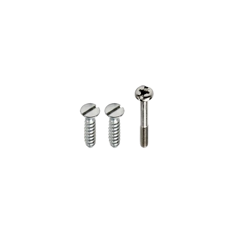 Schraubenset, 10 x Schlitz 5 mm, verzinkt, 5 x PZ1, für Leitungsauslass