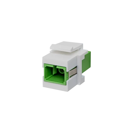 Fibre optic keystone module, green
