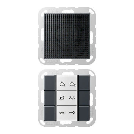 Audio indoor station, matt anthracite