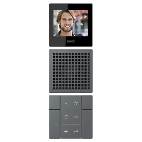 Video indoor station 2.7’’, gris foncé 31 (32010)