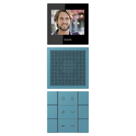 Video indoor station 2.7’’, céruléen vif (32031)