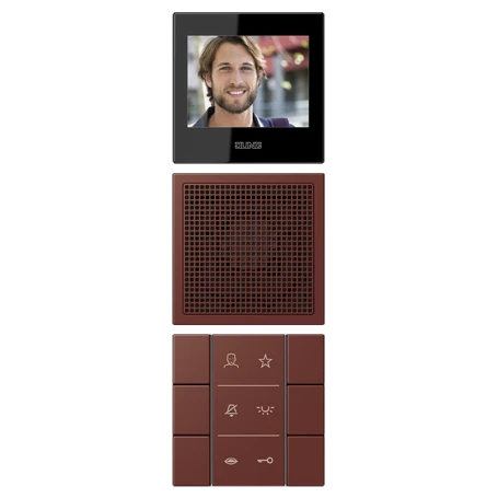 Video indoor station 2.7’’, terre sienne brûlée 31 (32120)