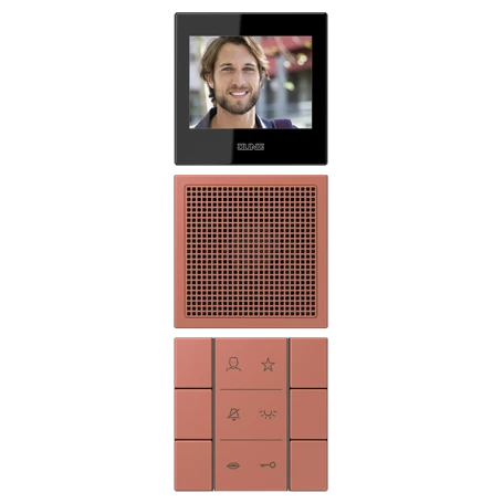 Video indoor station 2.7’’, terre sienne brique (32121)