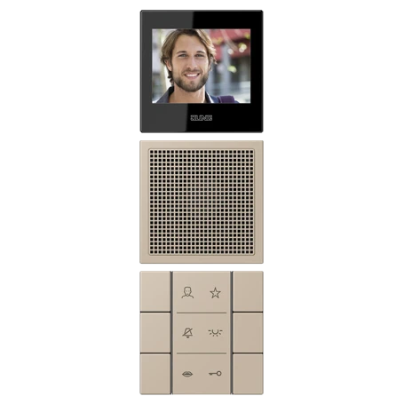 Video indoor station 2.7’’, ombre naturelle claire (32142)