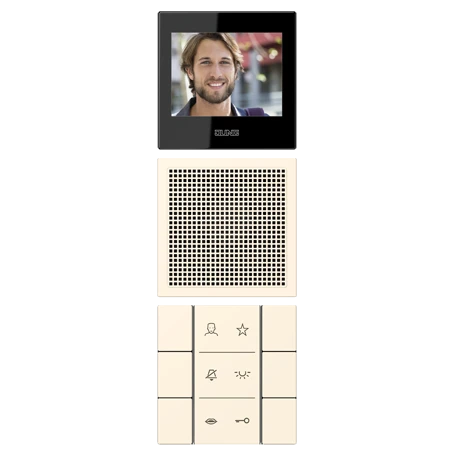 Video indoor station 2.7’’, blanc ivoire (4320B)