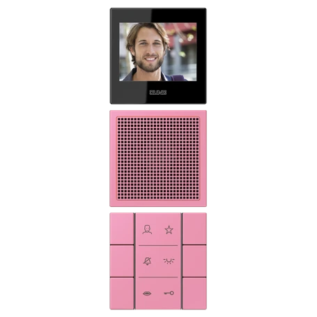 Video indoor station 2.7’’, rose vif (4320C)