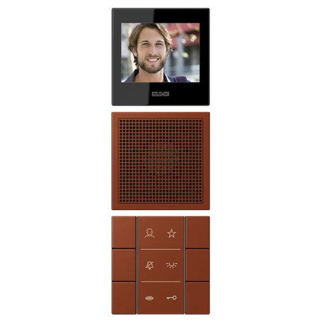 Video indoor station 2.7’’, terre sienne brûlée 59 (4320D)