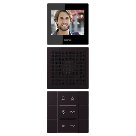 Video indoor station 2.7’’, noir d'ivoire (4320E)