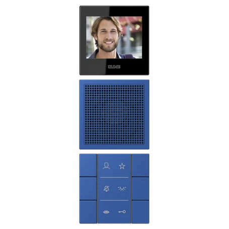 Video indoor station 2.7’’, bleu outremer 59 (4320K)