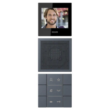 Video indoor station 2.7’’, gris foncé 59 (4320U)