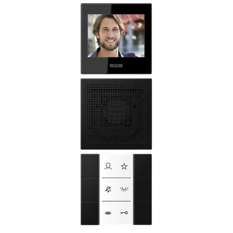 Video indoor station 2.7’’, matt graphite black