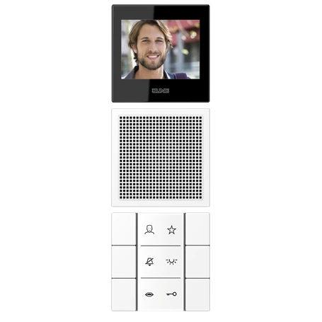 Video indoor station 2.7’’, matt snow white