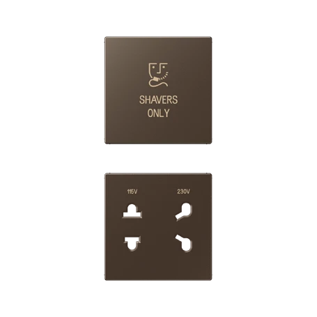 Centre plate, Rasiersteckdose, Shavers only, mocha