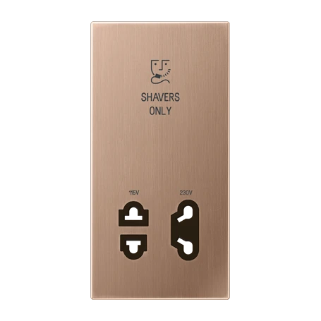 Centre plate, Shavers only, brushed bronze