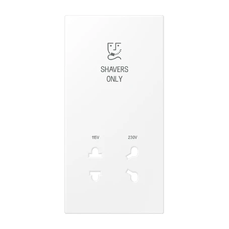 Centre plate, Shavers only, matt snow white