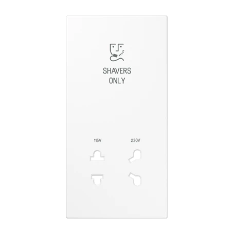 Centre plate, Shavers only, white